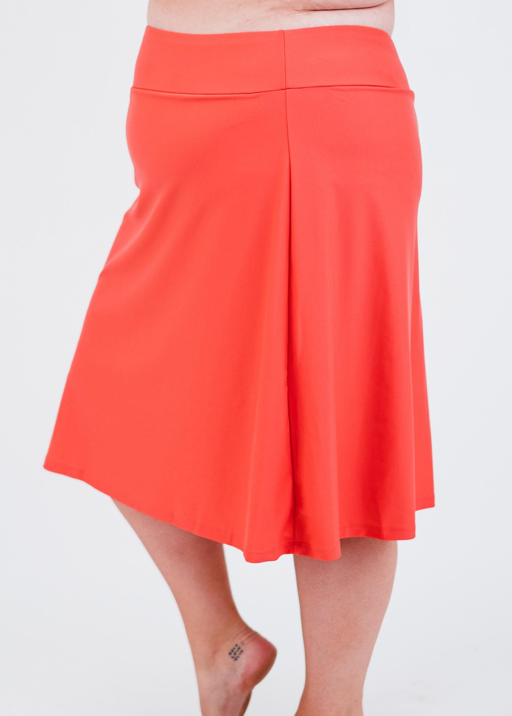 Swim long skort. Modest plus size skirt and pants. Womens' modest plus size swim skirt. Excellent sun protection UPF +50