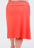 Swim long skort. Modest plus size skirt and pants. Womens' modest plus size swim skirt. Excellent sun protection UPF +50