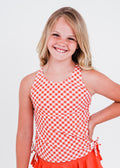 Coral Gingham