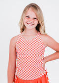 Coral Gingham