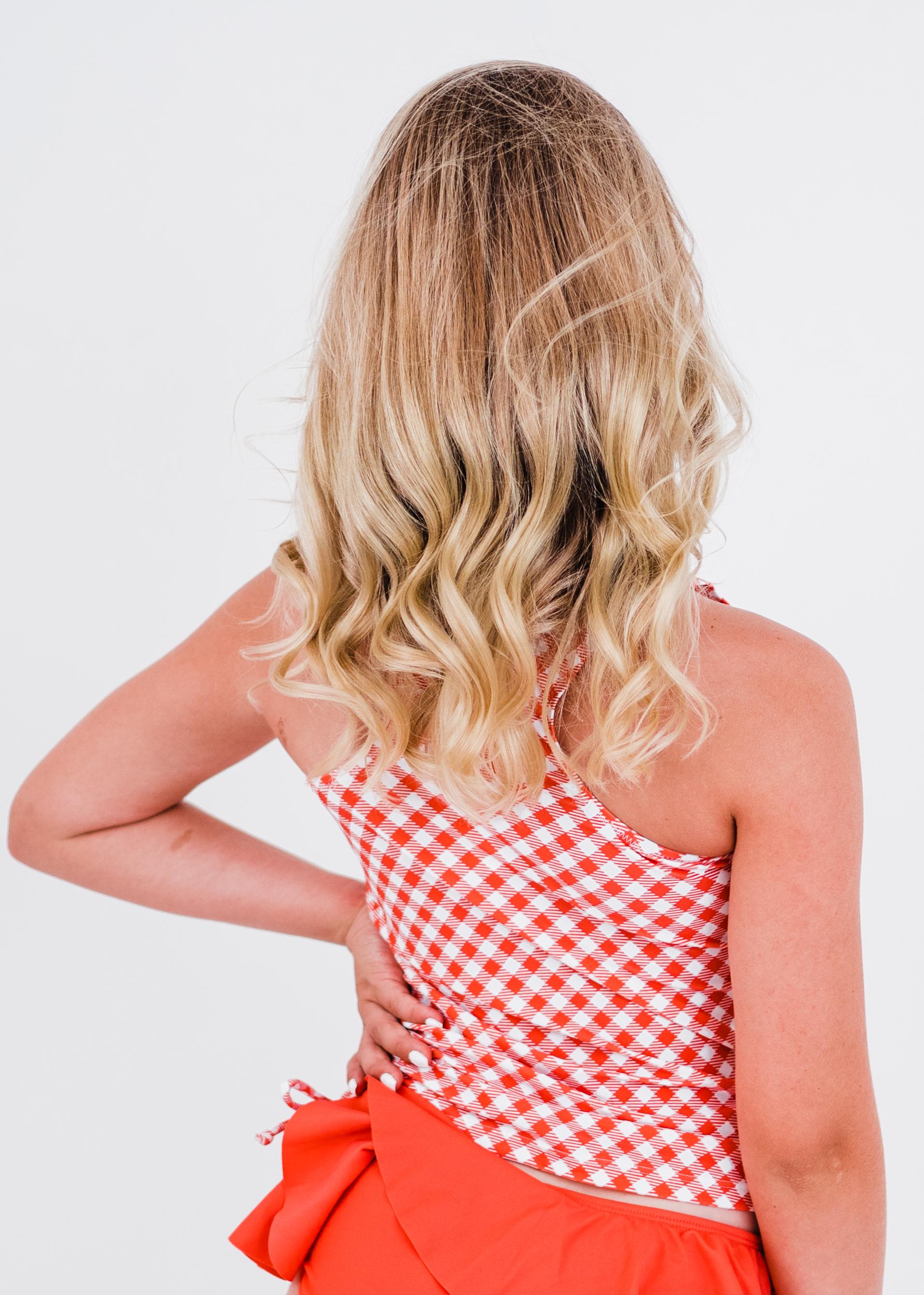 Coral Gingham
