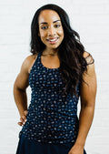 Maya Swim Top - Navy Anchors