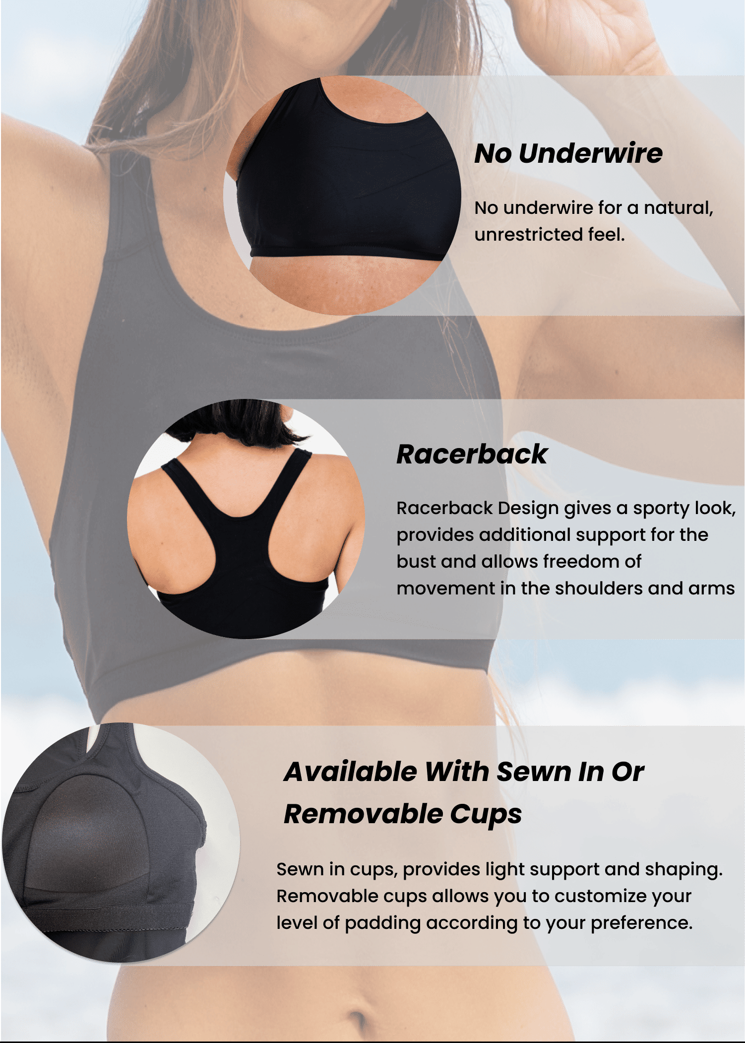 Racerback Swim Bra