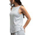 Cuddleblend™ Ribbed Lounge Tank - Ribbed Gray