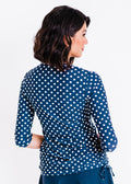 Navy Polka Dot