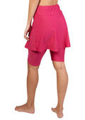 Swim skort. Modest plus size skirt and pants. Womens' modest plus size swim skirt. Excellent sun protection UPF +50