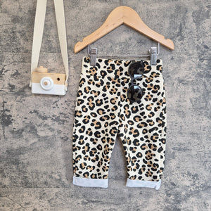 leopard print baggy trousers for babies and kids