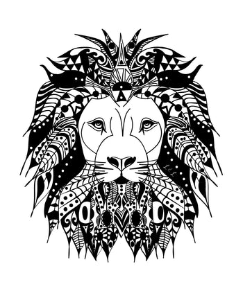 Monochrome lion print childrens clothing by Lottie & Lysh