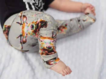 geo stags child and baby leggings handmade by lottie and lysh in the UK