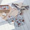 floral reversible bodywarmer. Lightweight and ethical vest for kids, perfect for layering.