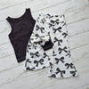 flared bow print trousers by Lottie & Lysh