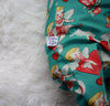 Close up of the Lottie & Lysh branding label on cherubs print babygrow
