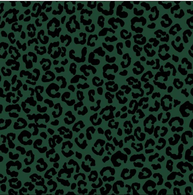 green and black leopard print jersey