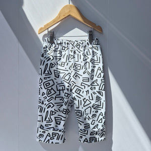 unisex Mono90s baggy trousers with elasticated waistband