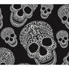 Monochrome alternative baby and kids leggings in skull print design jersey