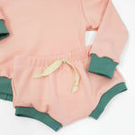 cute baby and toddler sweatshirt and shorts set handmade in the uk by lottie and lysh