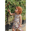 bow back girls playsuit