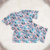 mermaid scales rashvest and swim shorts set