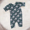 kids turtle print spf50 sunsuit by lottie & lysh