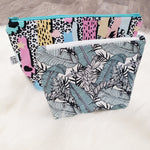 handmade zipped storage pouch