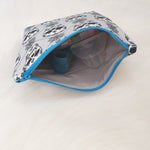 zipped bag for storing inhalers and medicines
