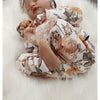 floral babygrow handmade in the uk by Lottie & Lysh