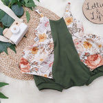 baby girl's floral baby romper for Summer.