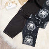 Aztec lion design kids shorts and t-shirt clothing set