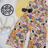 Kids flat lay image featuring the Lottie & lysh 70 aesthetic wide leg jumpsuit