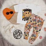 70s print baby and toddler leggings