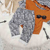 kids unisex black and white trousers by Lottie & lysh