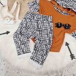 kids unisex black and white trousers by Lottie & lysh