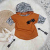 Kids baggy hooded t-shirt handmade in the UK