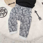 black and white handmade childrens clothing by Lottie & lysh