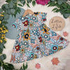 vintage floral baby and toddler dress