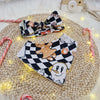 christmas baby bib and headband set