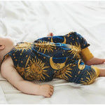 star and moon print baby romper by lottie & Lysh