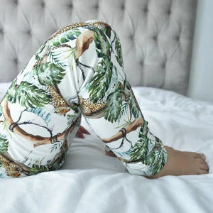 Jungle Jaguar print child and baby leggings