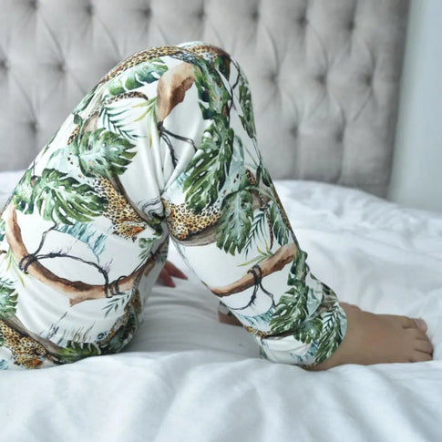 Jungle Jaguar print child and baby leggings