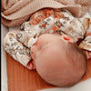 Chamomile rose floral print babygro by Lottie & Lysh UK