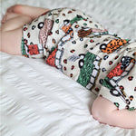 leopard print campervan shorts and t-shirt set for babies