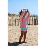pink and mint retro inspired loungewear by lottie and lysh