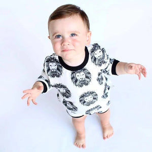 Monochrome Aztec Lion signature loungewear by Lottie & lysh