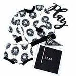 Coordinating monochrome baby and toddler outfit by Lottie & lysh