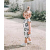 Aztec Lion print frill shoulder bummie romper by Lottie & Lysh