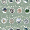 bauble print Christmas jersey fabric by Lottie & Lysh