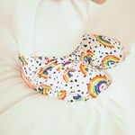 organic rainbow baby and toddler leggings by lottie & lysh