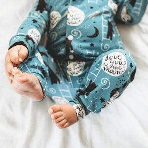 Love you to the moon baby romper
