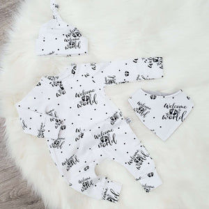 Welcome to the world home coming outfit for new babies