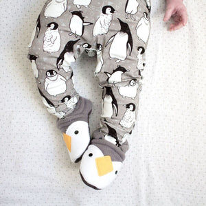 organic toddler & baby leggings - penguins